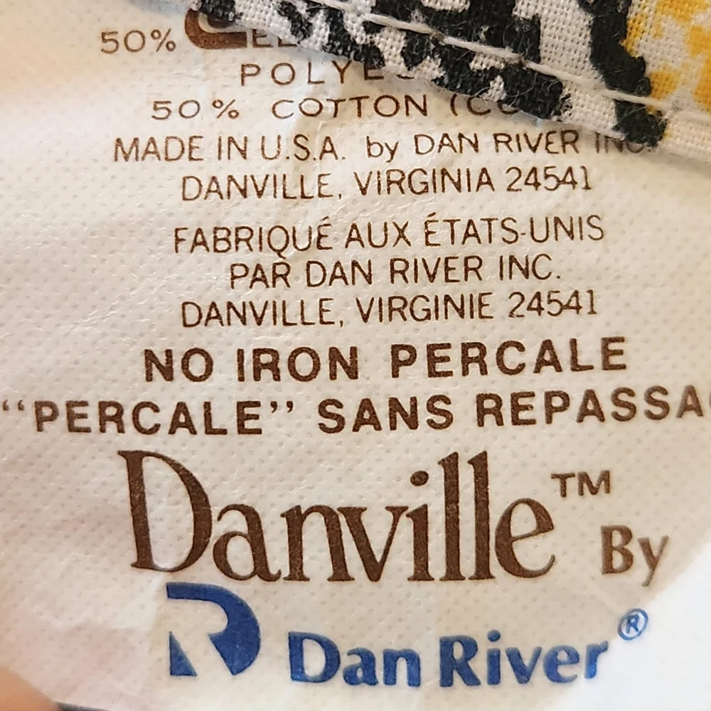 RARE VTG Danville by Dan River 3pc Twin Sheet Set Children's Crayon Drawings